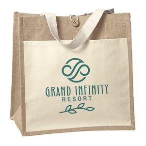 Izzy™ - Jute Tote - Screen Print