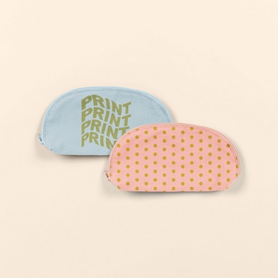 Glam Clam Colored Canvas Pouch