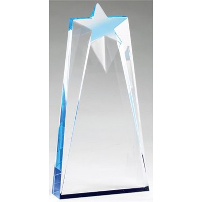 Star Acrylic Award Series, Blue, Small (4-1/2"x7"x1-1/4")