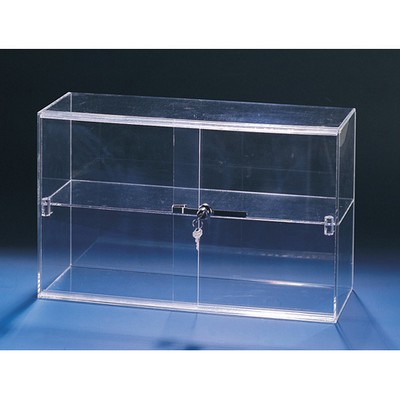 Short Acrylic Sliding Door Display Case