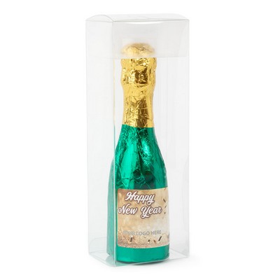 8 Oz. Champagne Bottle Popping Chocolates in Acetate Box