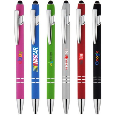 Soft Touch Stylus With Full Color Print