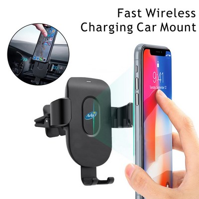 2 in 1 Wireless Car Charger Mount Wireless Charing Car Mounted Charger