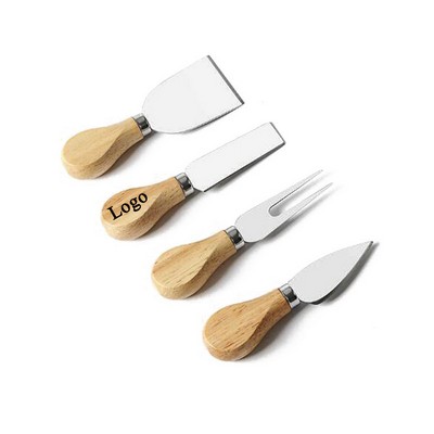 4-Piece Stainless Steel Cheese Knife Set