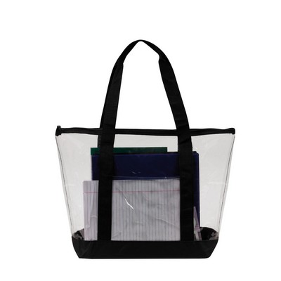 Clear Zipper Tote