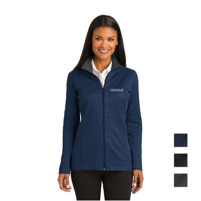 Port Authority® Ladies Vertical Texture Full-Zip Jacket