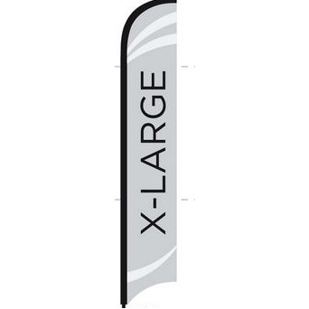 Custom 11.5' Tail Feather Flag Only (1 Side)