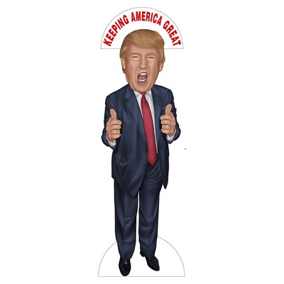 Donald Trump Cartoon 'Keeping America Great' Cutout| Standee Picture Poster Photo Print 6 Feet