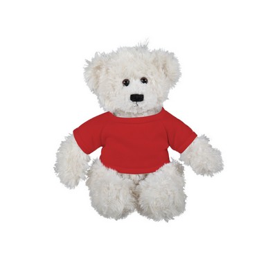 soft plush Cream Brandon Bear with t-shirt