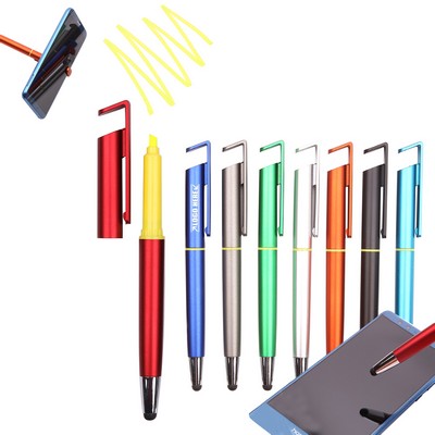 Highlighter Stylus Pen w/Phone Stand