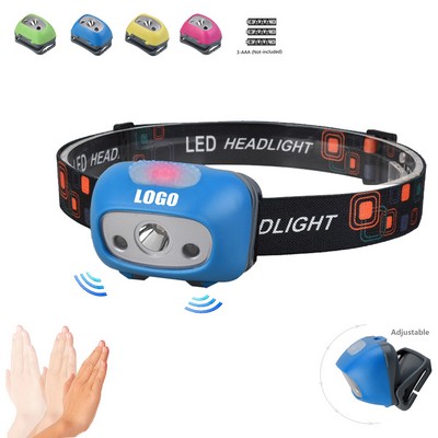 Sensor Activated Headlamp Flashlight