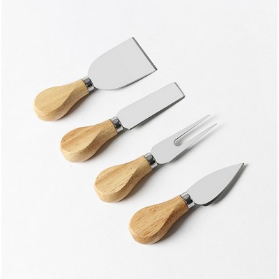 4 Piece Stainless Steel Cheese Knife Set