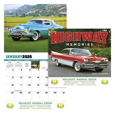 Highway Memories Appointment Calendar - Stapled