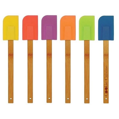 11 3/4" Silicone Spatula w/Bamboo Handle