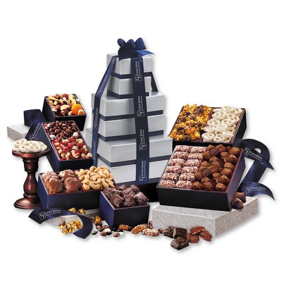 Silver & Navy Executive Gourmet Tower