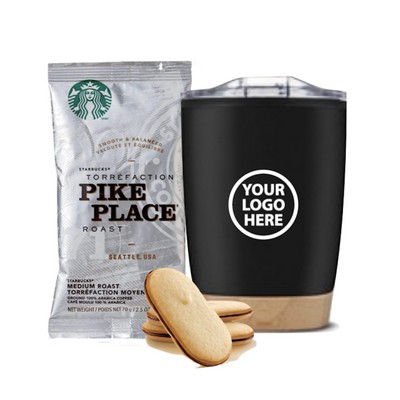 Low Minimum -Tumbler with Bamboo base and Starbucks