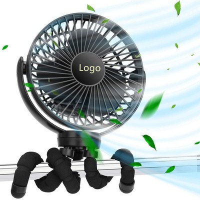 USB Mini Fan with Flexible Tripod Baby Stroller Fan