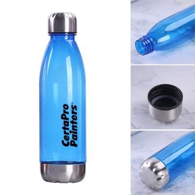 25Oz Mulicolor Cola Shape Water Bottle