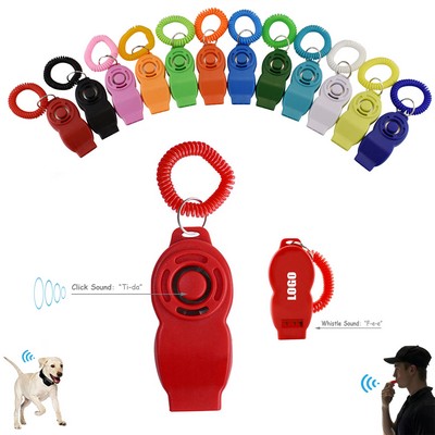 Whistle Pet Training Clicker w/Wrist Band