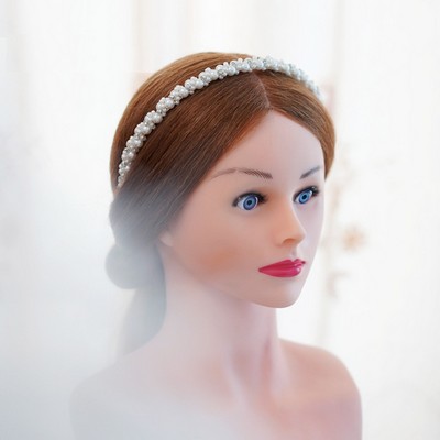 Wedding Hairband/Pearl Wedding Hair Tiara