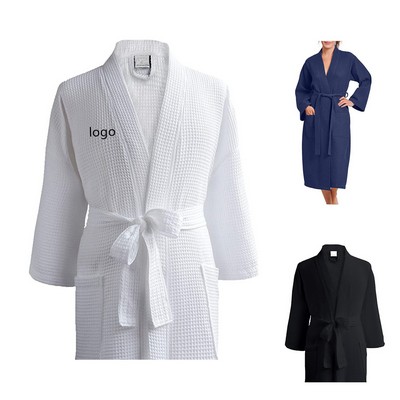 Waffle Weave Spa Bathrobe