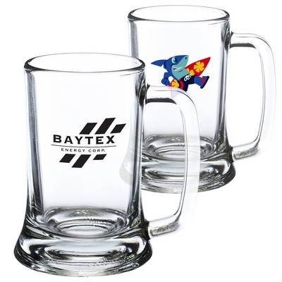 9.75 oz. Brussels Glass Mugs W/ Custom Logo