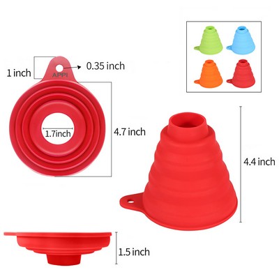 Food Grade Folding Silicone Funnel