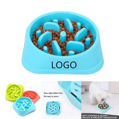 Pet Slow Feeder Anti Choke Bowl