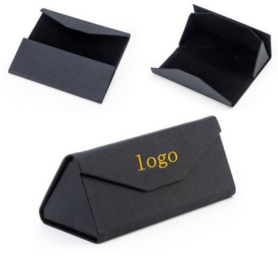 Cross Foldable Triangle Eyeglass Case