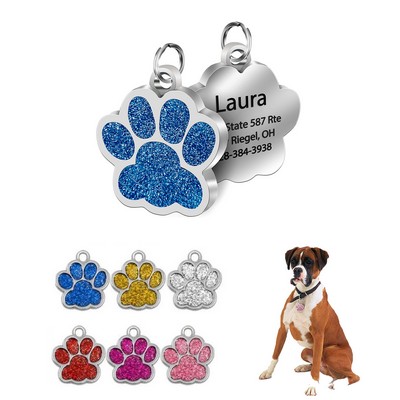 Paw Shaped Pet ID Tags