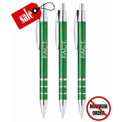 Closeout Metallic - Domination - Clicker Pen