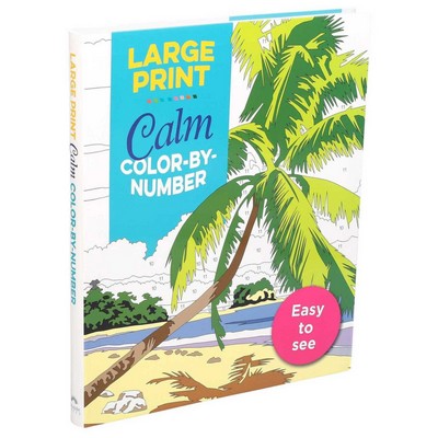 Large Print Calm Color-by-Number