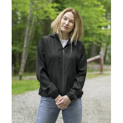 Women's windbreaker hooded jacket