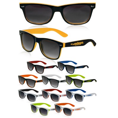 Gulf Bay Sunglasses, contrast color frame and accents. UV400