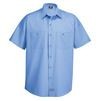 Dickie's® Men's Worktech Ventilated Short Sleeve Shirt w/Cooling Mesh - Light Blue