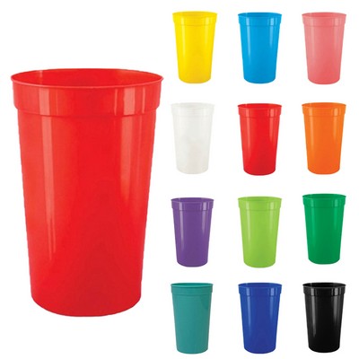 32 Oz. Smooth Plastic Stadium Cup