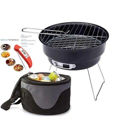 Picnic Portable BBQ With Cooler Bag