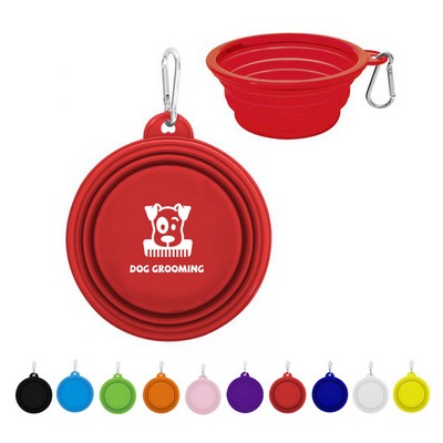 Collapsible Pet Bowl w/Carabiner