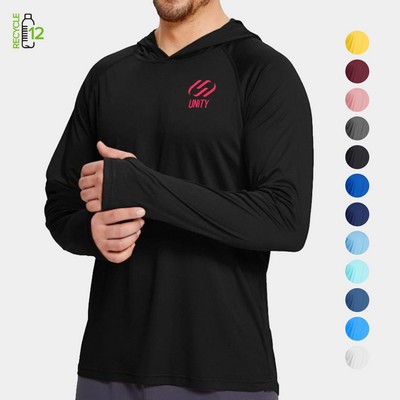 REPREVE® - Men's Recycled Performance Thumbhole Hoodie T-Shirt