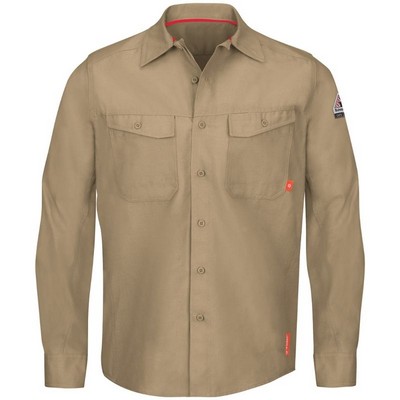 Bulwark™ iQ Series® Men's Endurance Work Shirt - Khaki Tan