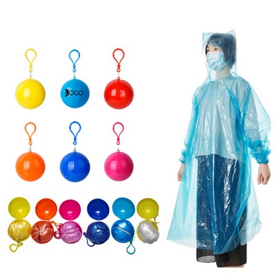 Disposable Raincoats With Hood Portable Ball