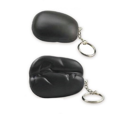 Coffee Bean Shape Stress Reliever Key Chain