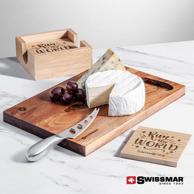 Swissmar® Acacia Board & Bamboo Coasters