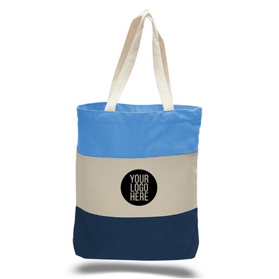 Canvas Tri Color Professional Tote Bag