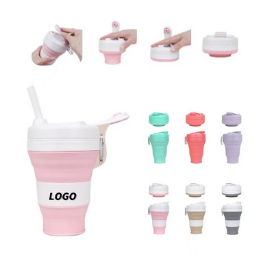 20 Oz. Silicone Foldable Coffee Cup