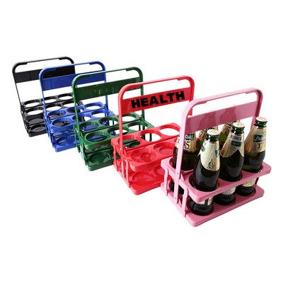 Foldable Plastic Beverage Bottle Holders