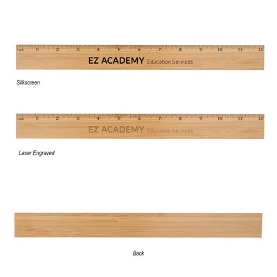 12" Bamboo Ruler