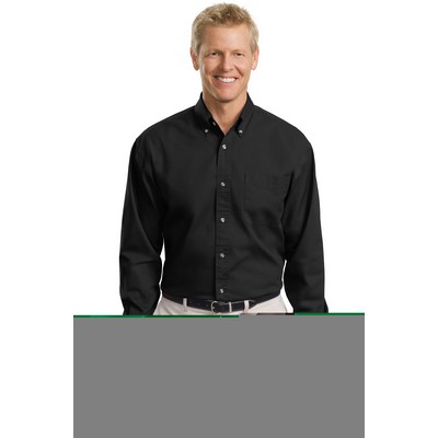 Port Authority® Tall Long Sleeve Twill Shirt