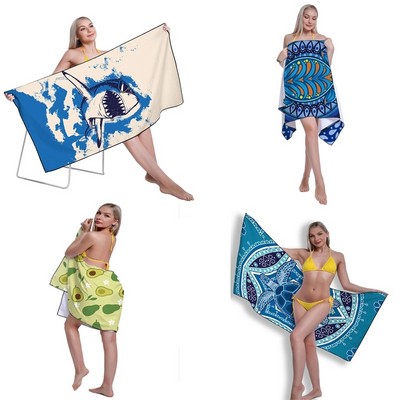 60'' X 30'' Microfibre Beach Towel