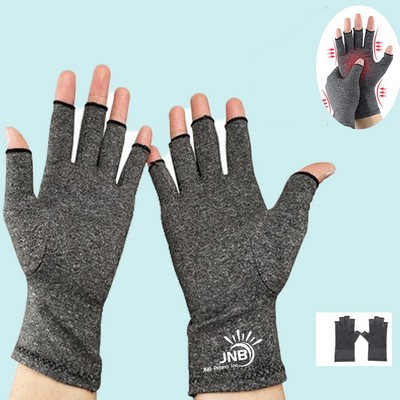 Half Finger Typing Gloves with Long Wrist Cuff